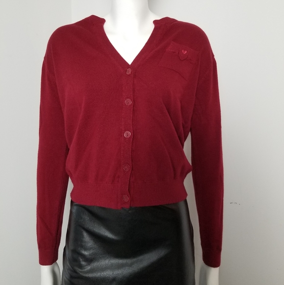 ⬇️ NEW Molly Bracken Red Cardigan XS/S - Picture 2 of 9